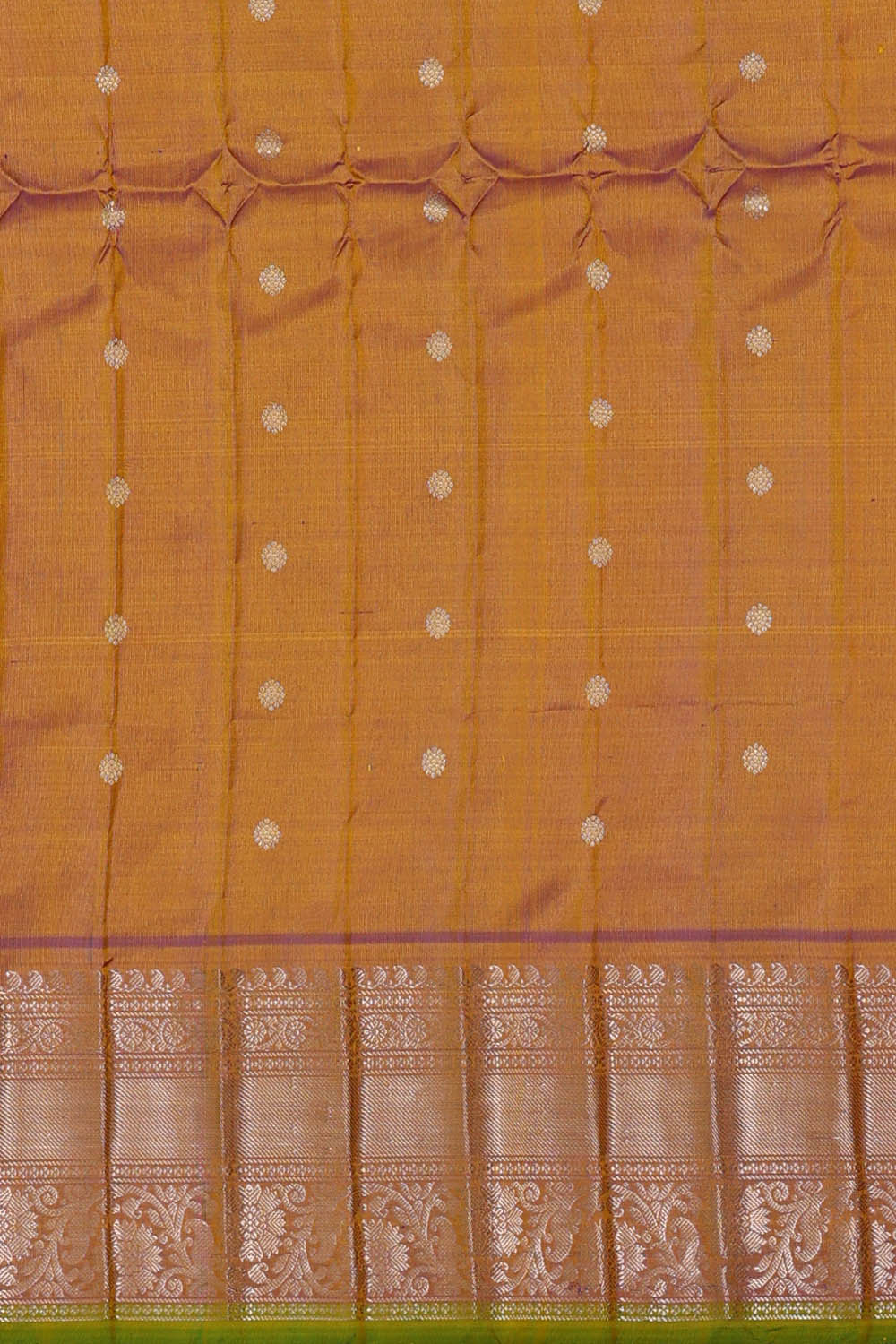 Image of Gadwal Silk Red Saree