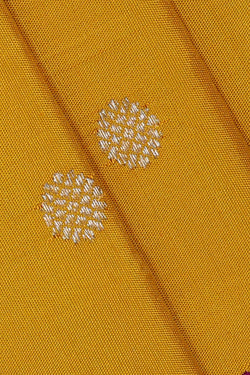 Image of Gadwal Silk Sage Yellow Saree