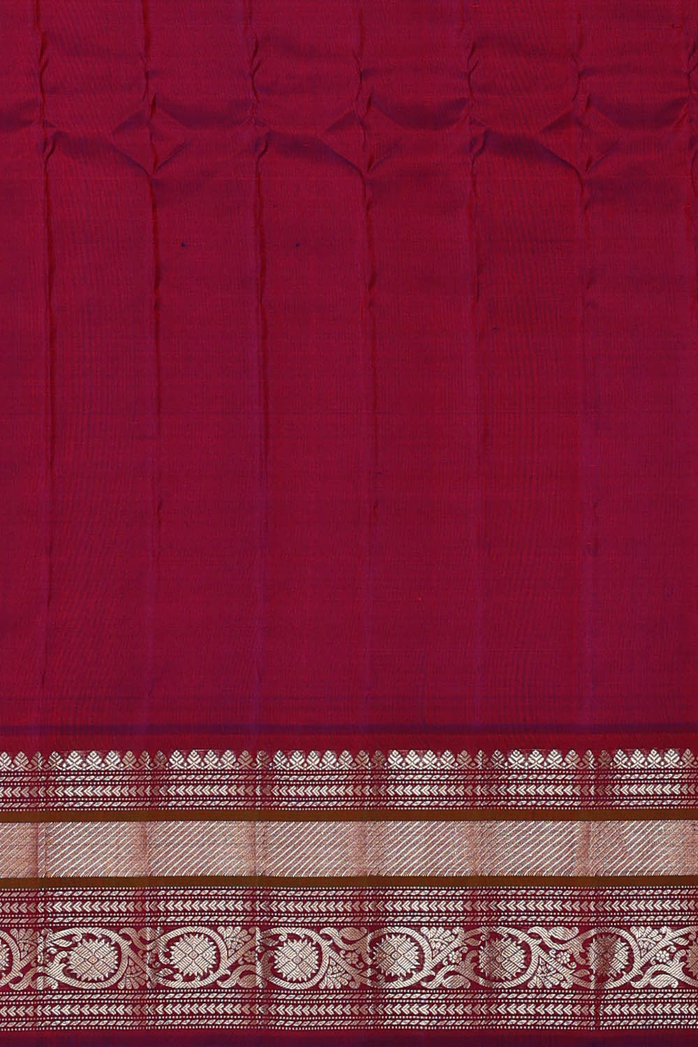 Gadwal Silk Sage Yellow Saree