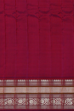 Image of Gadwal Silk Sage Yellow Saree