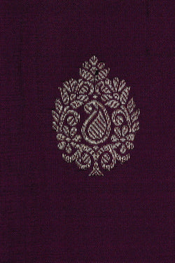Image of Gadwal Silk Violet Saree