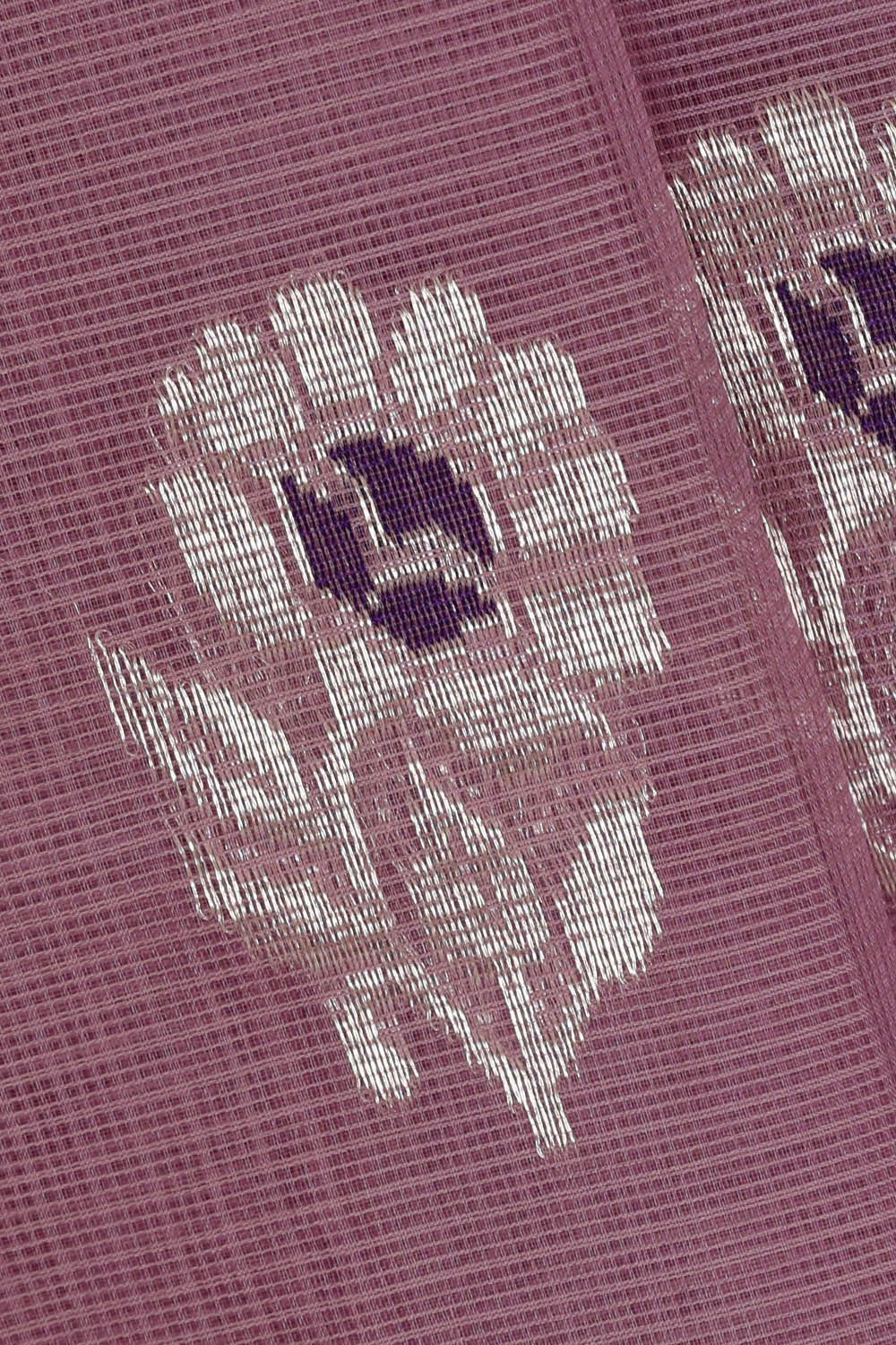 Image of Zari Kota Onion Pink Saree