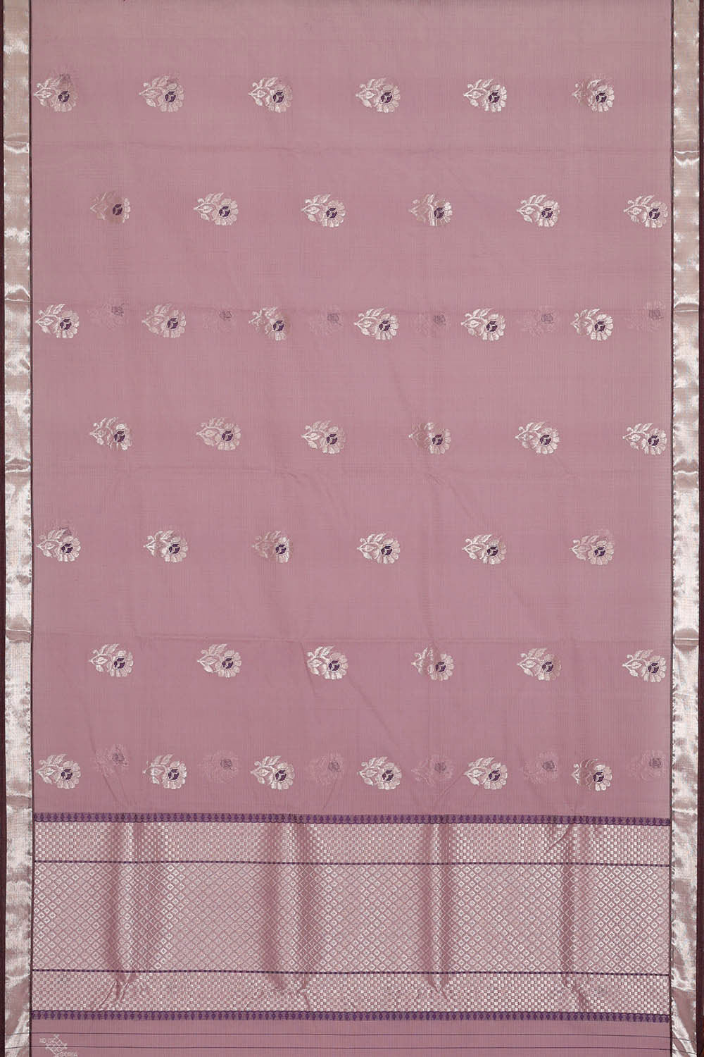 Image of Zari Kota Onion Pink Saree