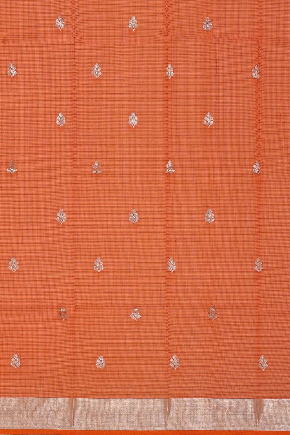 Image of Zari Kota Sea Green Saree