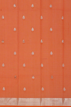 Image of Zari Kota Sea Green Saree