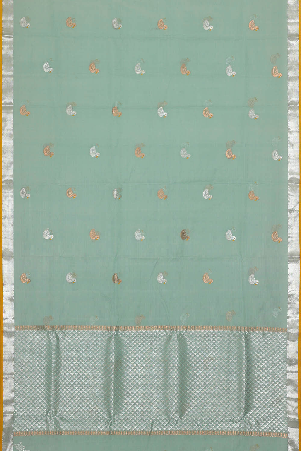 Zari Kota Blue Saree