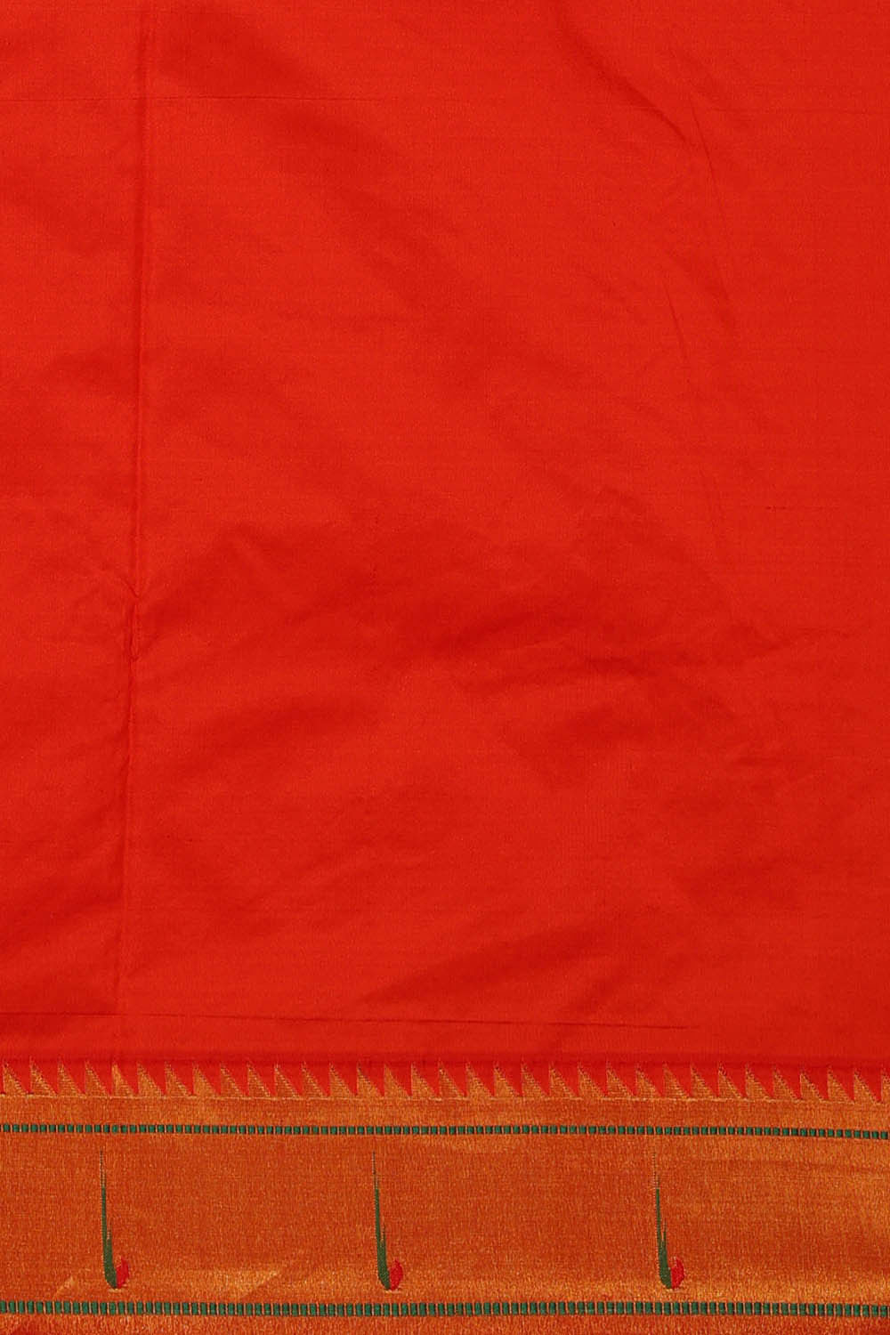 Image of Paithani Dark Orange Saree
