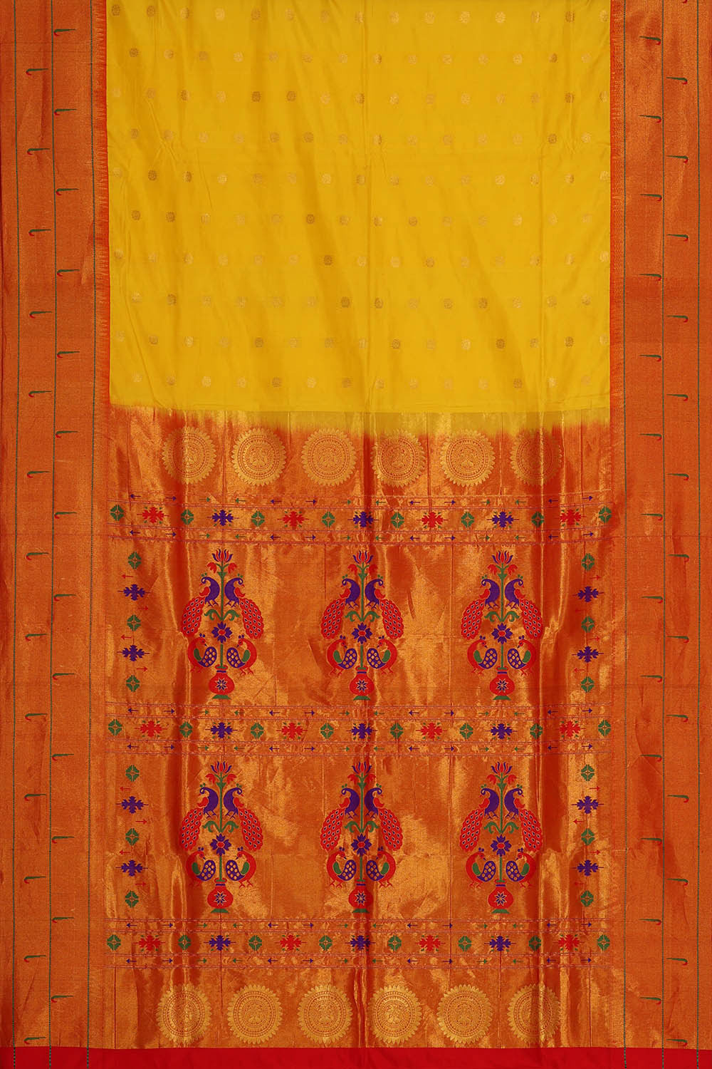 Image of Paithani Yellow Saree