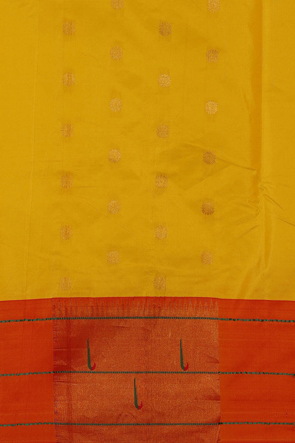 Paithani Yellow Saree