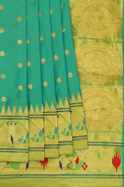 Image of Paithani Sea Green Saree