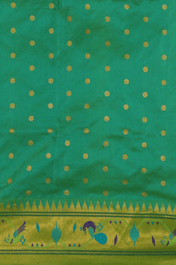 Image of Paithani Sea Green Saree