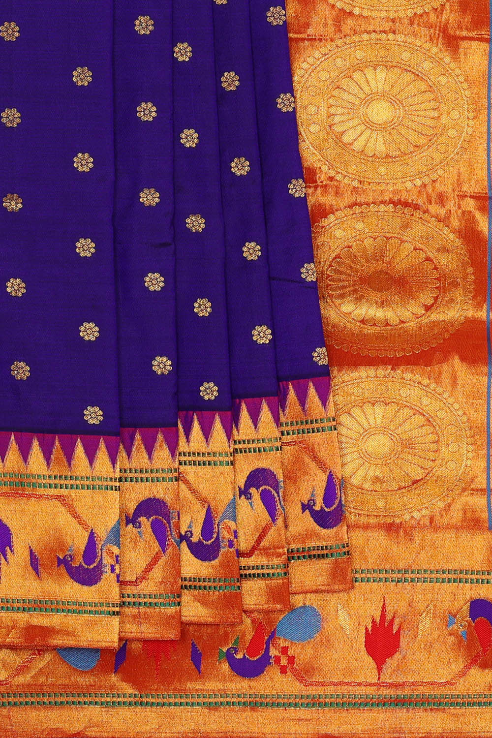 Image of Paithani Royal Blue Saree