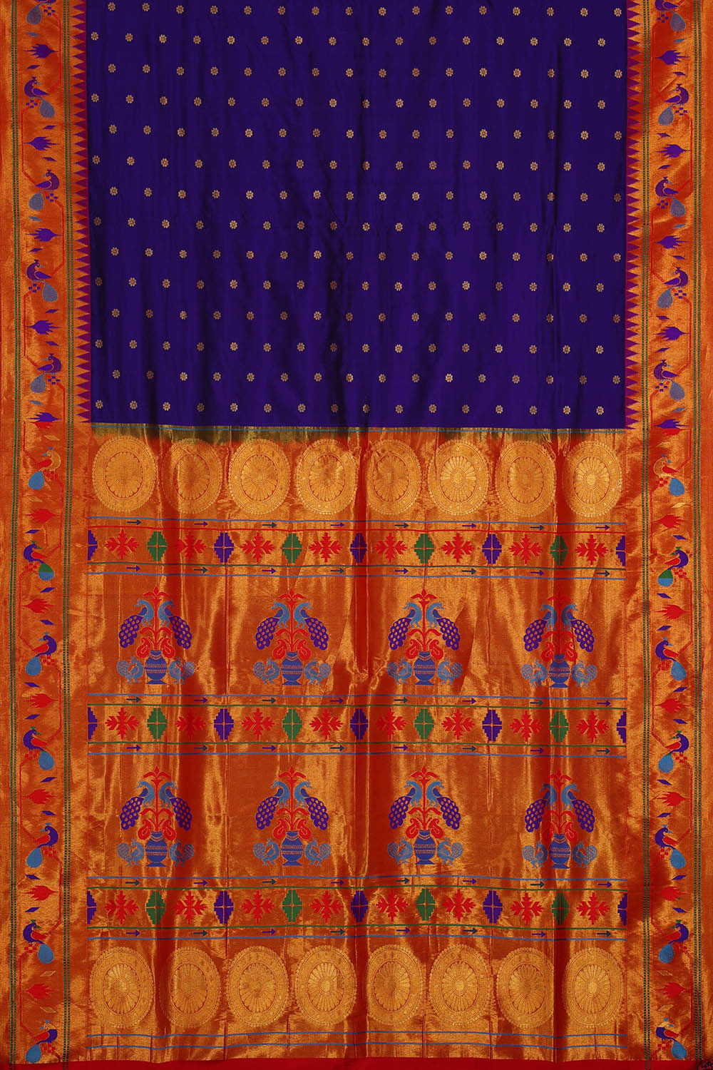 Image of Paithani Royal Blue Saree