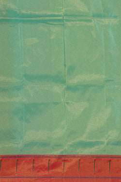 Image of Paithani Sea Green Tissue Saree