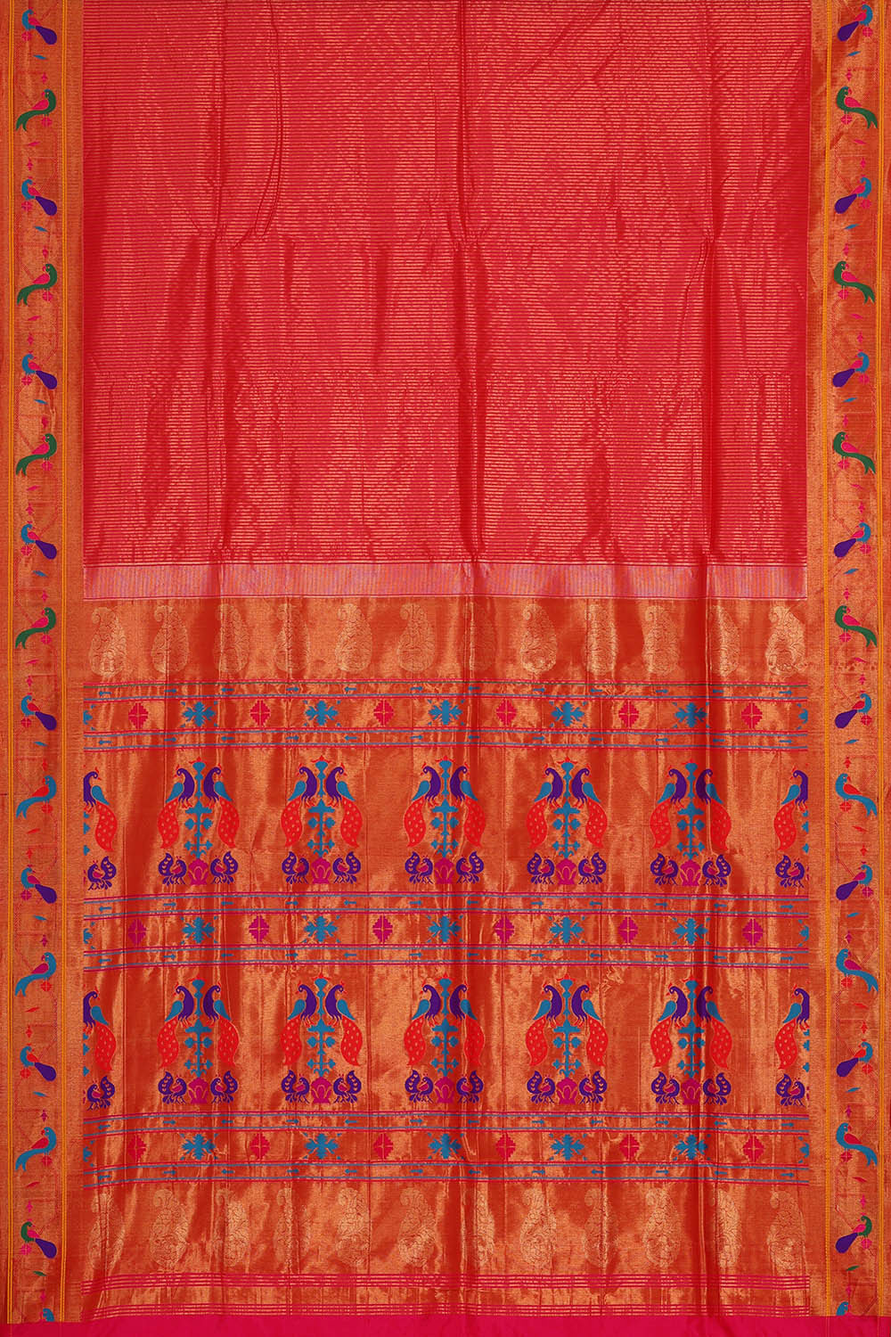 Paithani Reddish Pink Saree