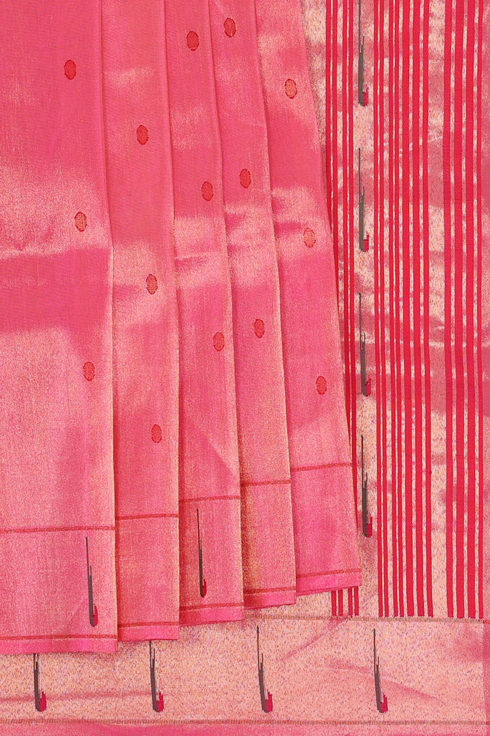 Paithani Pink Tissue Saree