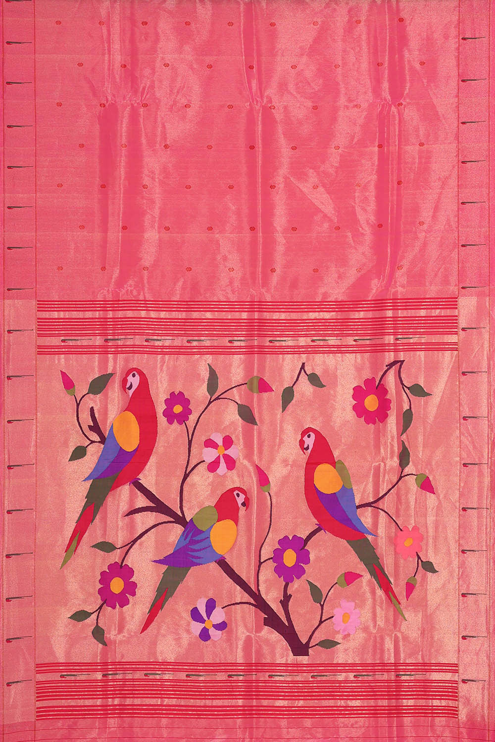 Image of Paithani Pink Tissue Saree