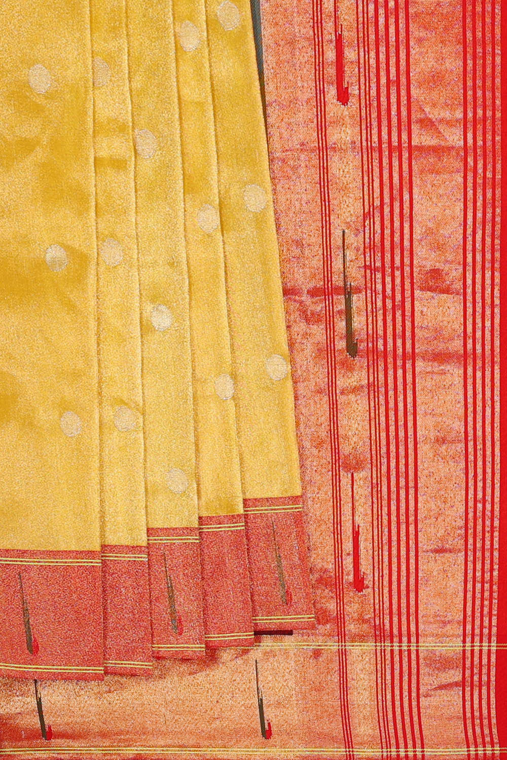 Image of Paithani Yellow Tissue Saree