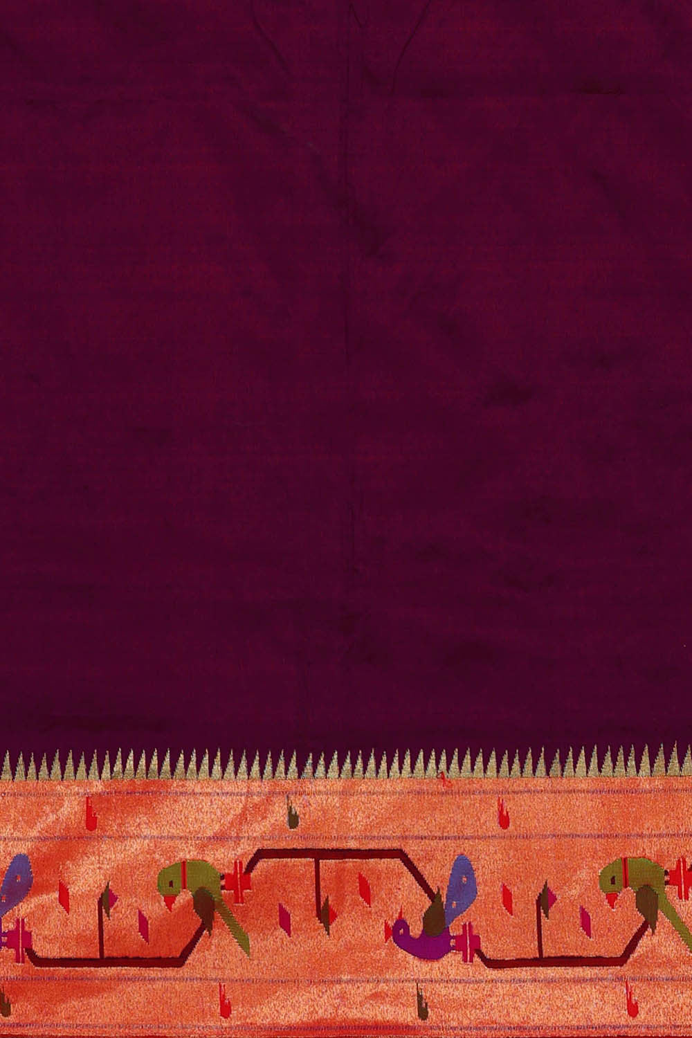 Image of Paithani Deep Wine Saree