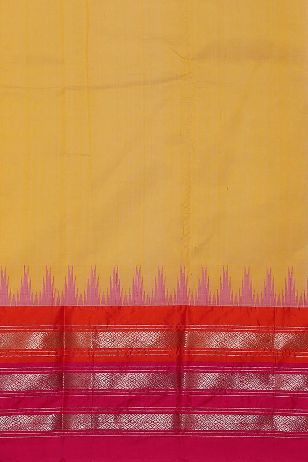 Ponduru Cotton Yellow Saree