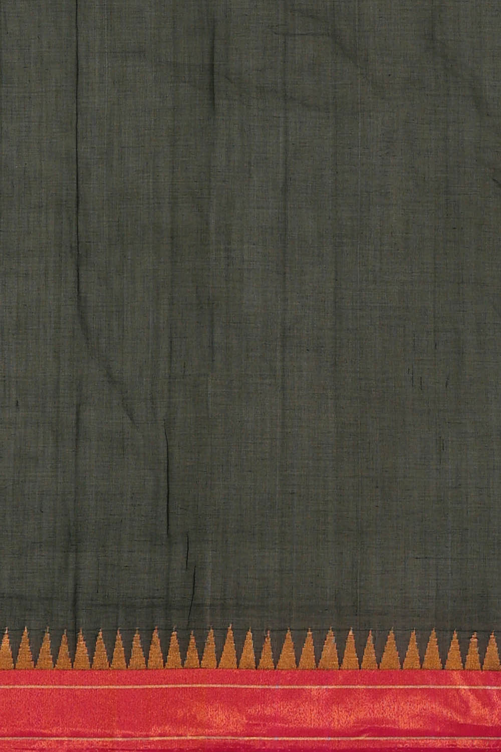 Ponduru Cotton Black Saree