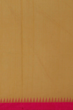 Image of Ponduru Cotton Mustard Yellow Saree
