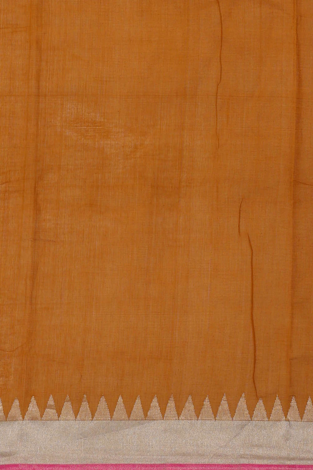 Ponduru Cotton Mustard Brown Saree