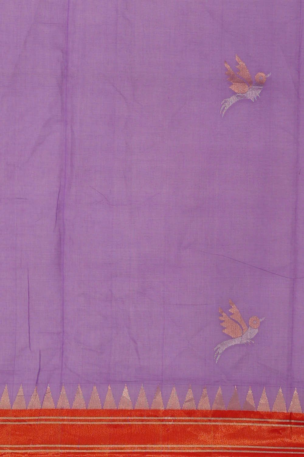 Image of Ponduru Cotton Lavender Saree