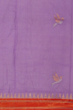 Image of Ponduru Cotton Lavender Saree
