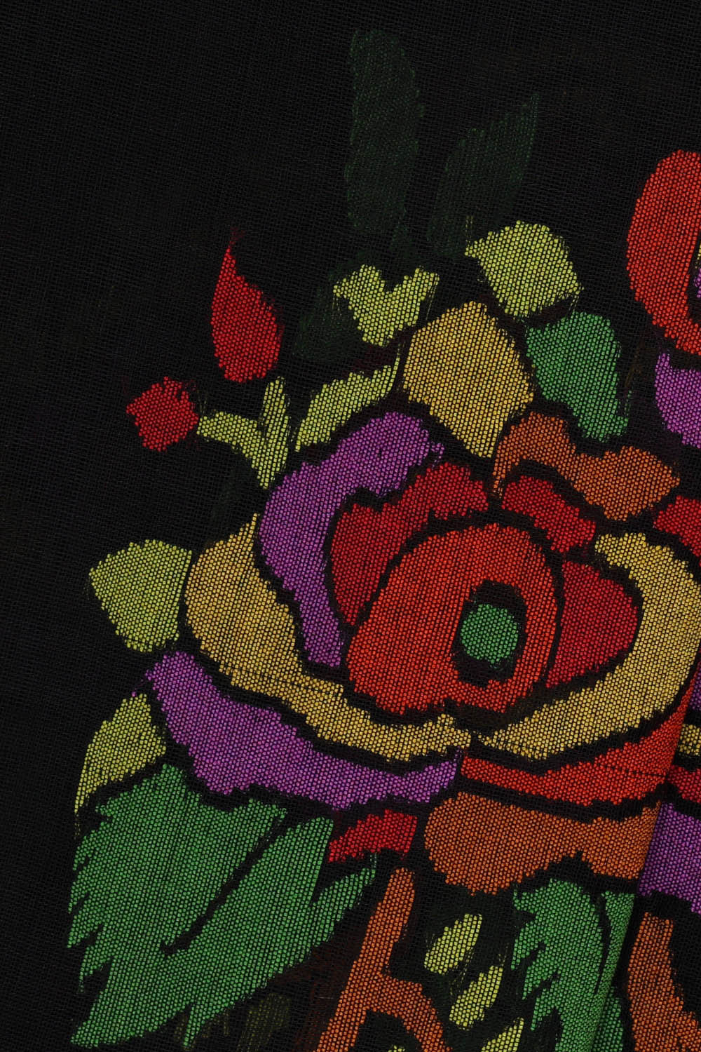 Ponduru Cotton Black Saree