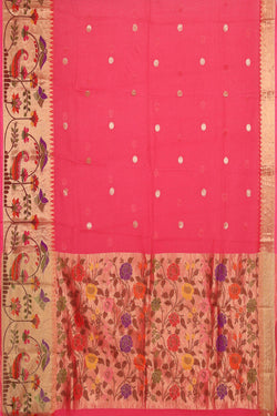 Image of Kota Silk Pink Saree