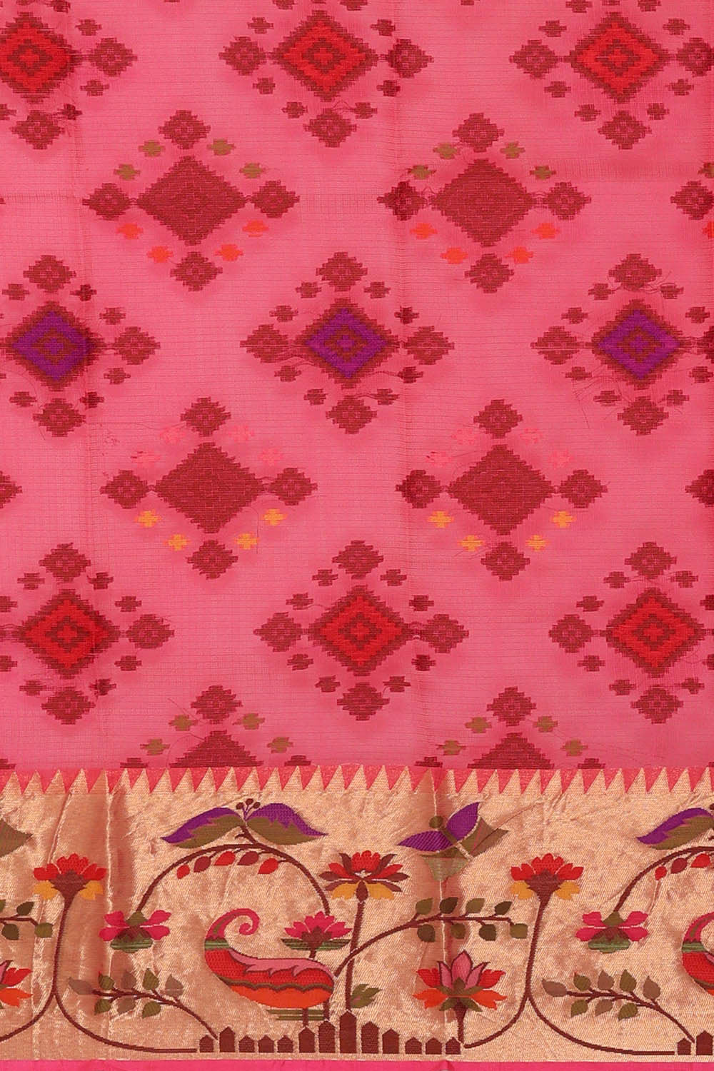 Kota Silk Pink Saree
