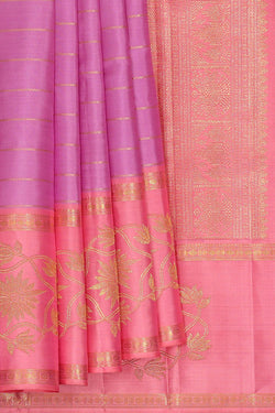 Image of Arani Silk Lavender Saree