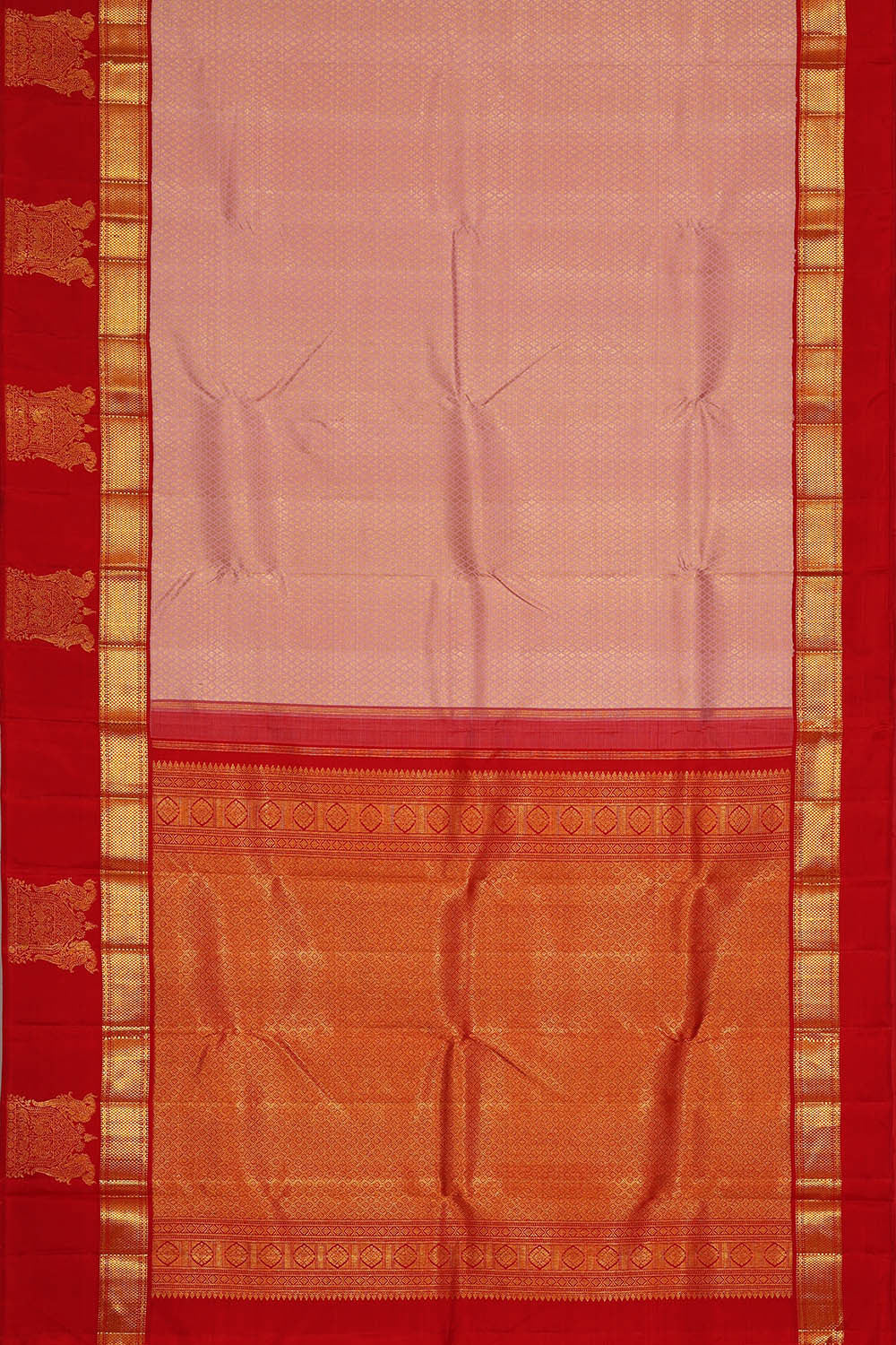 Arani Silk Light Pink Saree
