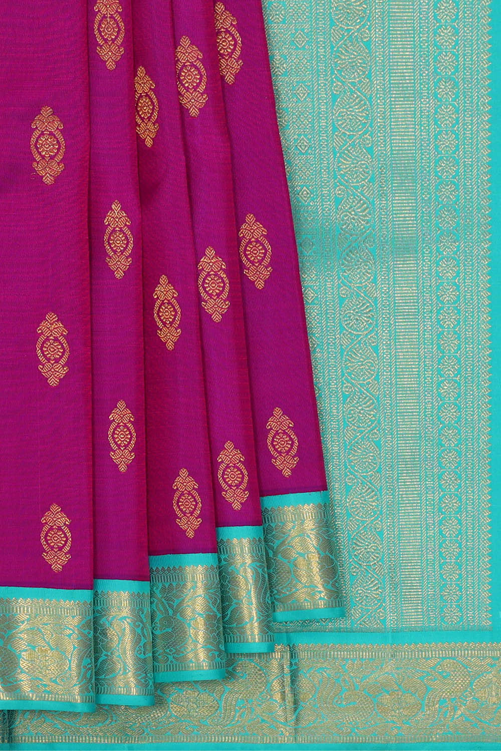 Image of Arani Silk Magenta Saree