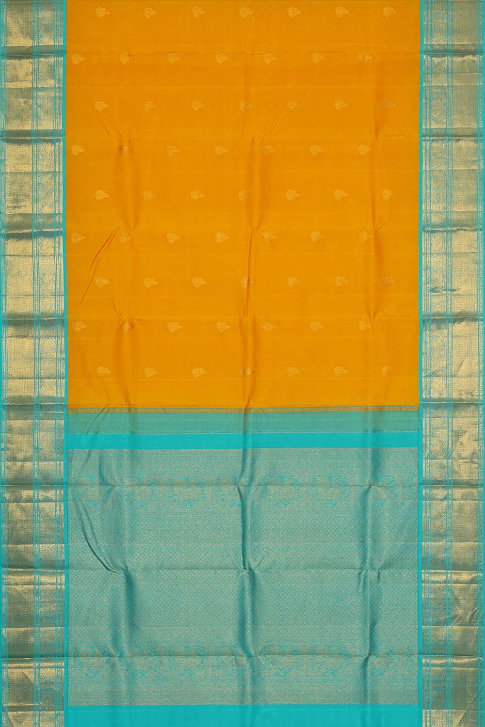 Image of Haldi Yellow Arani Silk Saree