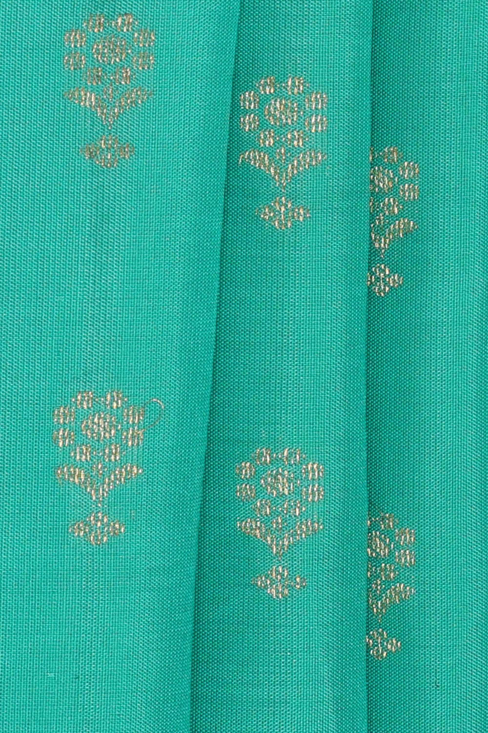 Turquoise Blue Silk Saree