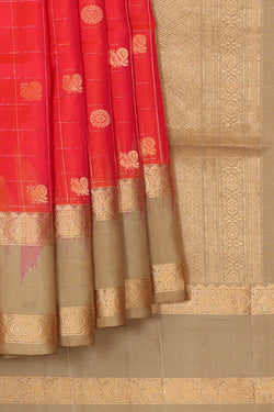 Image of Red Silk Saree