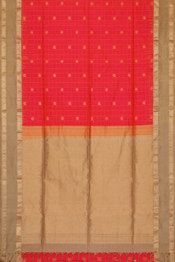 Image of Red Silk Saree