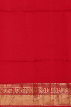 Image of Parrot Green Silk Saree