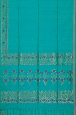 Image of Sky Blue Silk Saree