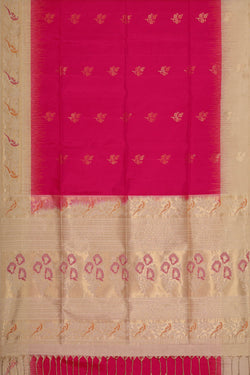 Image of Rani Pink Silk Saree