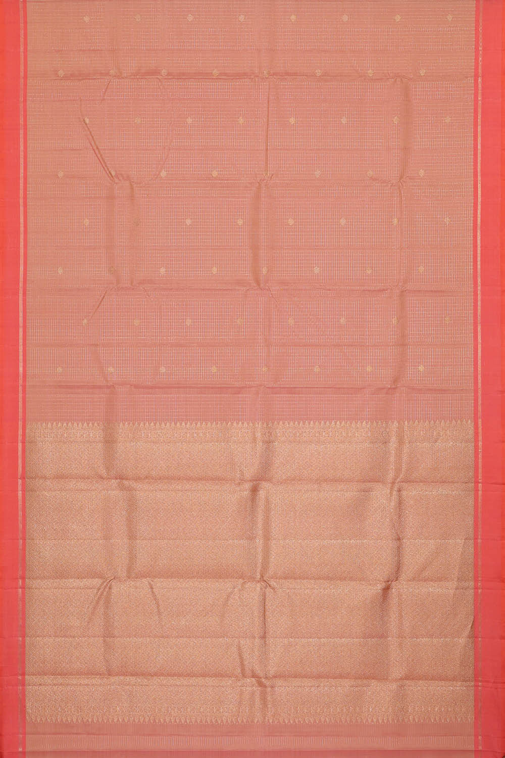 Arani Silk Light Peach Saree