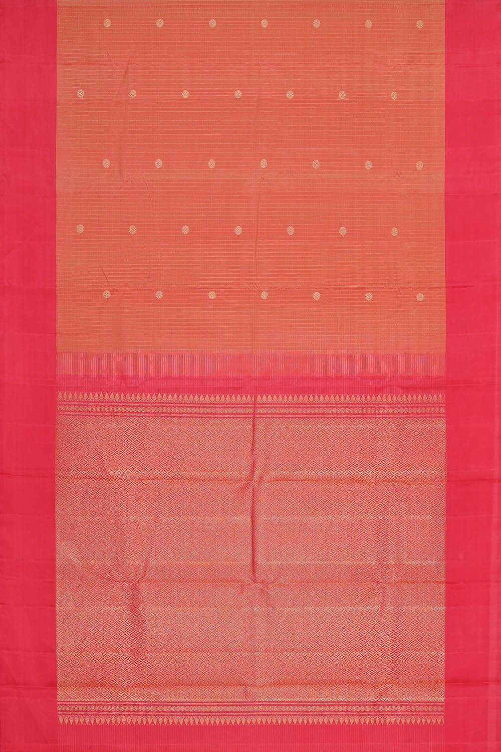 Arani Silk Peach Saree