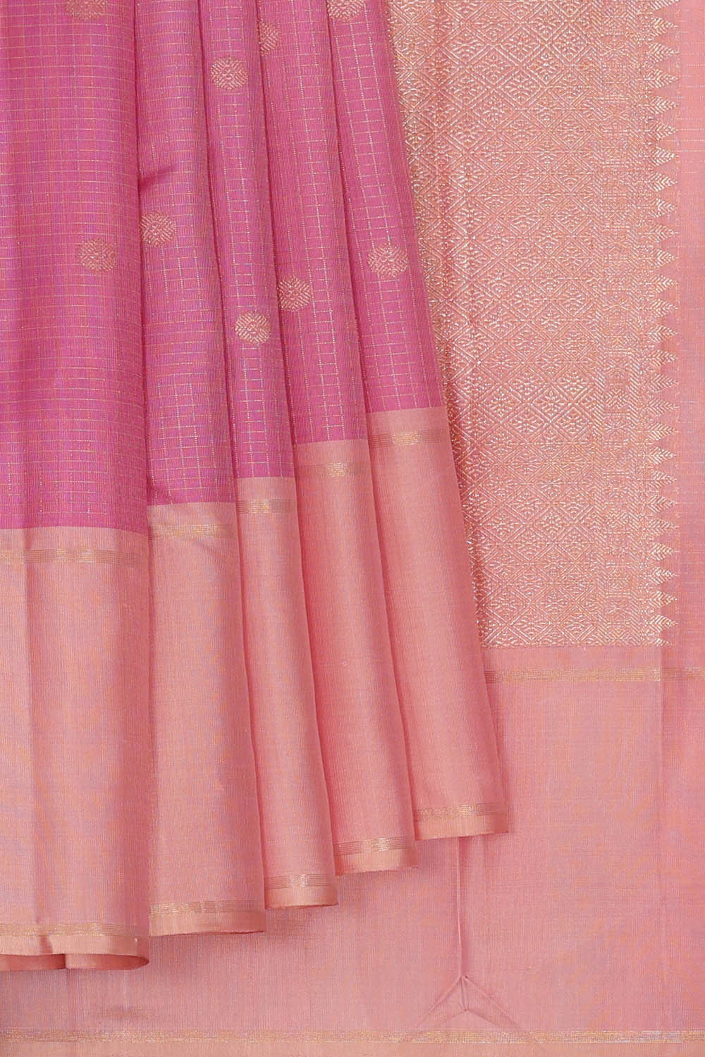 Arani Silk Pink Saree
