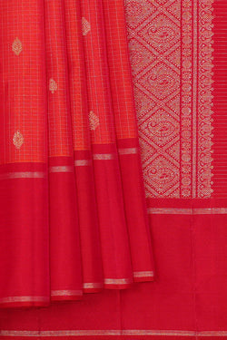 Image of Arani Silk Light Red Saree