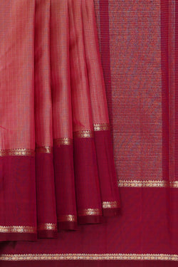 Image of Arani Silk Light Red Saree