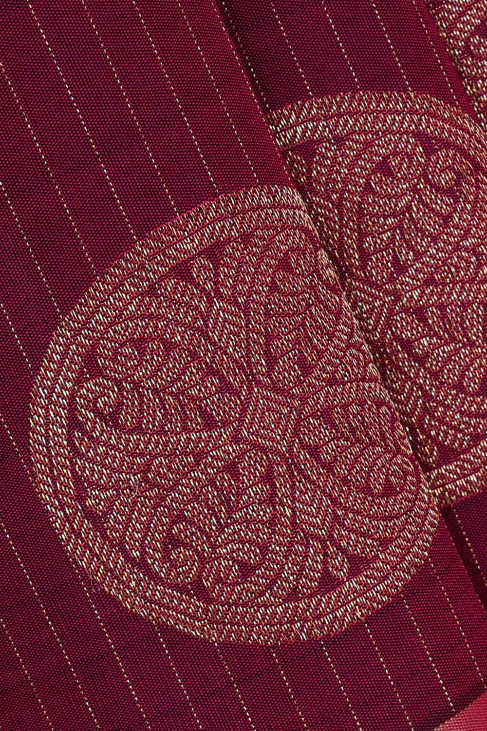Image of Arani Silk Wine Red Saree
