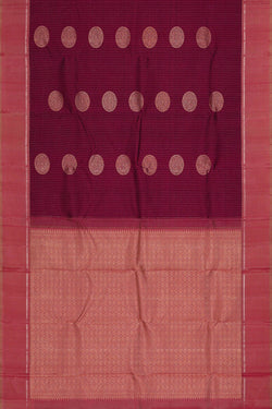 Image of Arani Silk Wine Red Saree