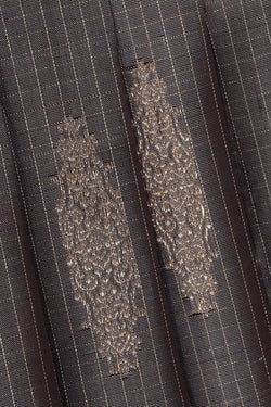 Image of Arani Silk Grey Saree